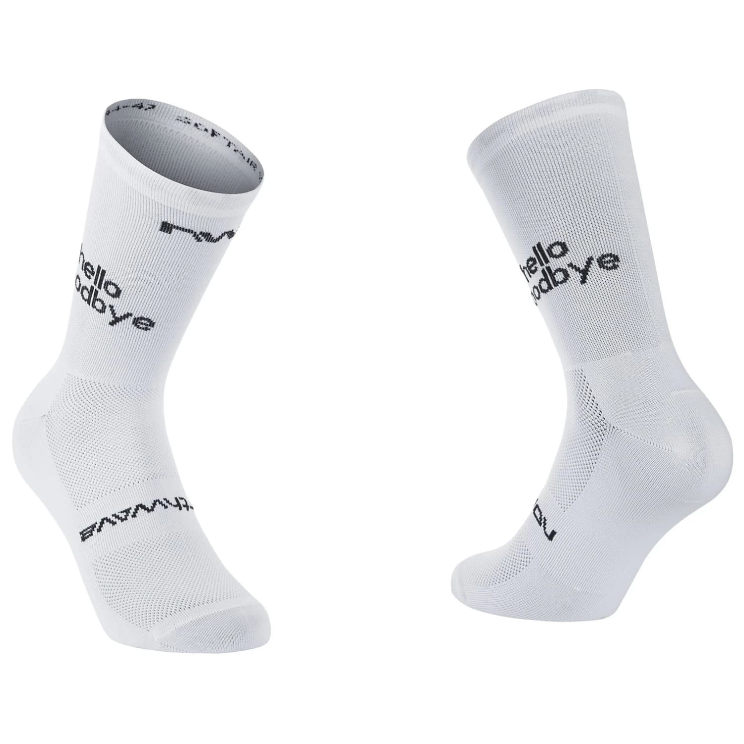 Мъжки чорапи за колоездене Northwave Hello Sock Cycling socks - White