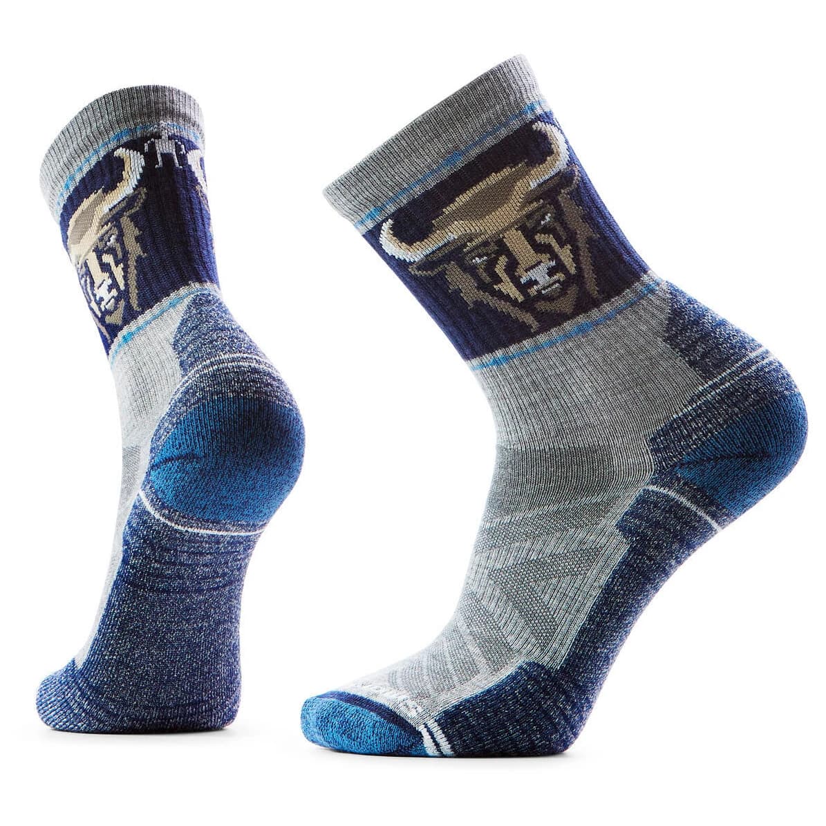 Туристически чорапи Smartwool Hike Light Cushion Bison Crew Walking socks - Light Gray
