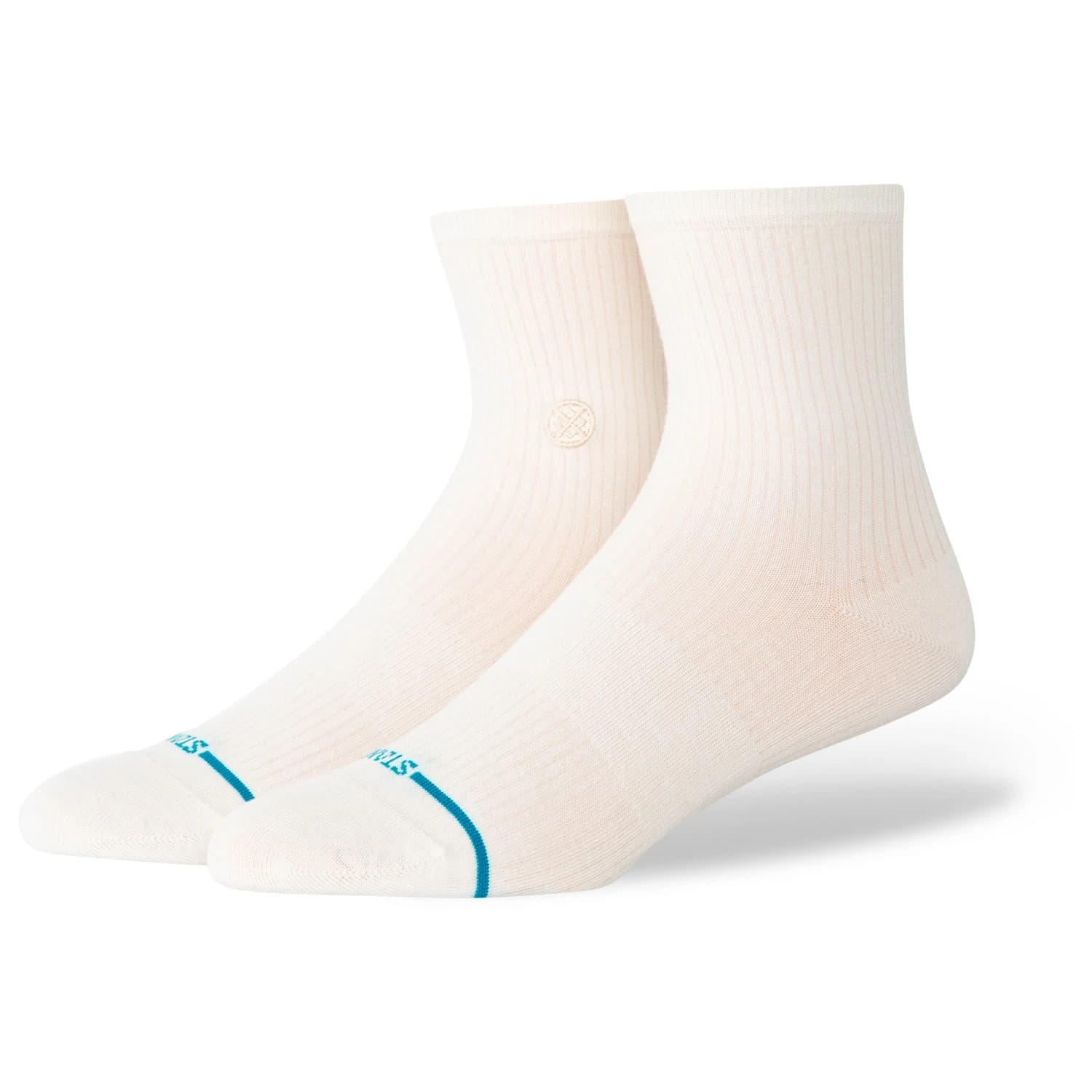 Дамски спортни чорапи Stance Women's Fine Rib Quarter Sports socks - Ivory