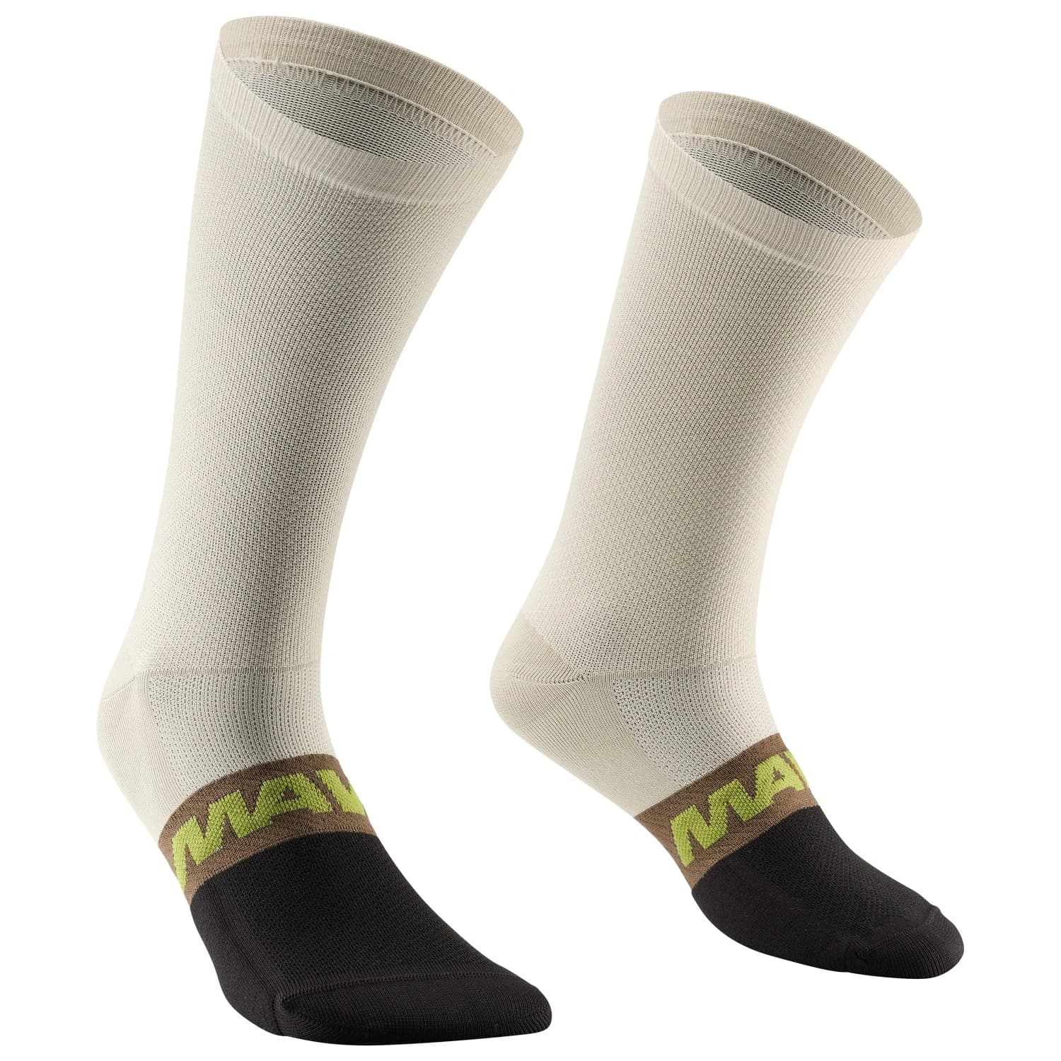 Чорапи за колоездене Mavic Essential High Socks Cycling socks - White Pepper