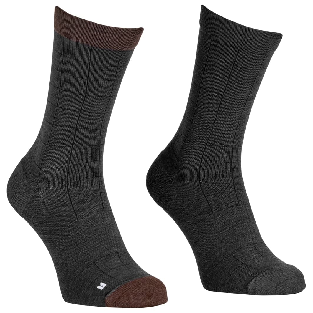 Мъжки чорапи за колоездене Ortovox MTB Mid Light Sock Cycling socks - Black Raven