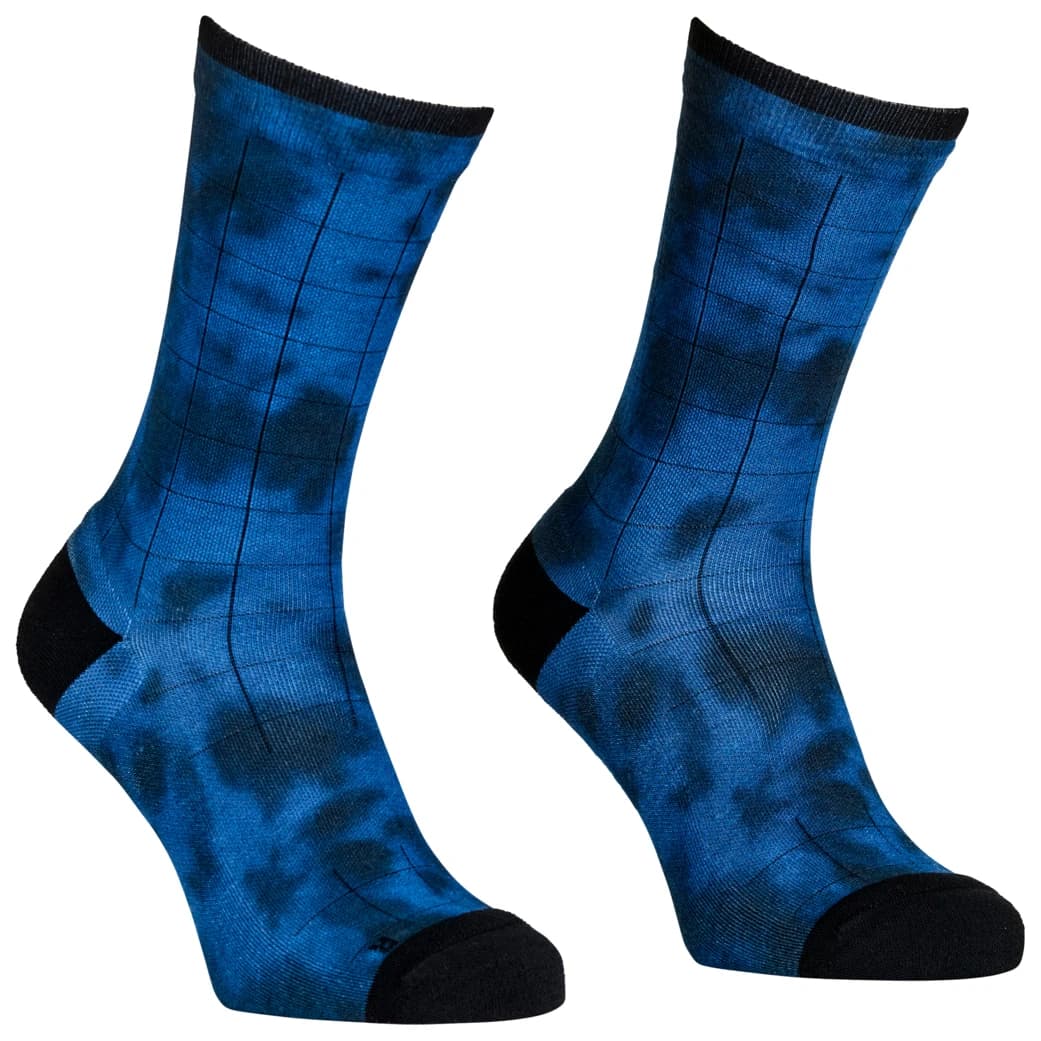 Мъжки чорапи за колоездене Ortovox MTB Mid Sock Cycling socks - Blue Note