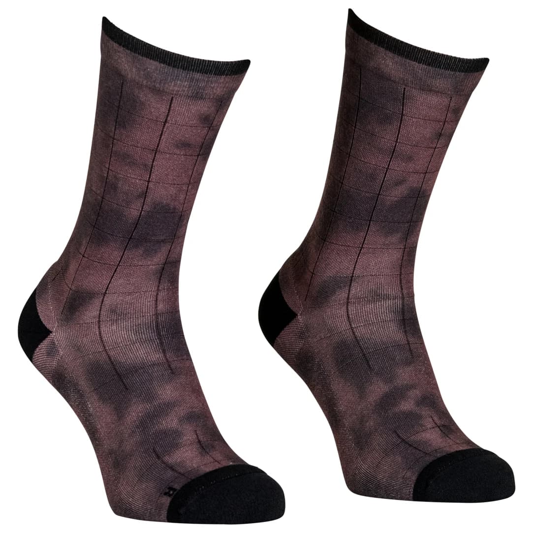 Мъжки чорапи за колоездене Ortovox MTB Mid Sock Cycling socks - Chestnut