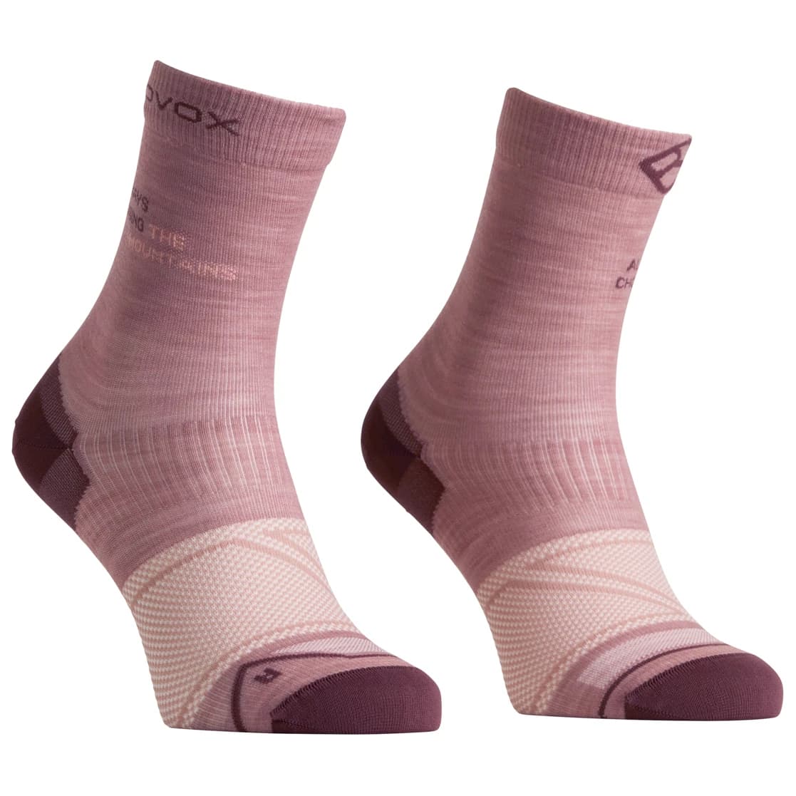 Дамски туристически чорапи Ortovox Women's Alpine Light Comp Mid Socks Walking socks - Dusk Rose