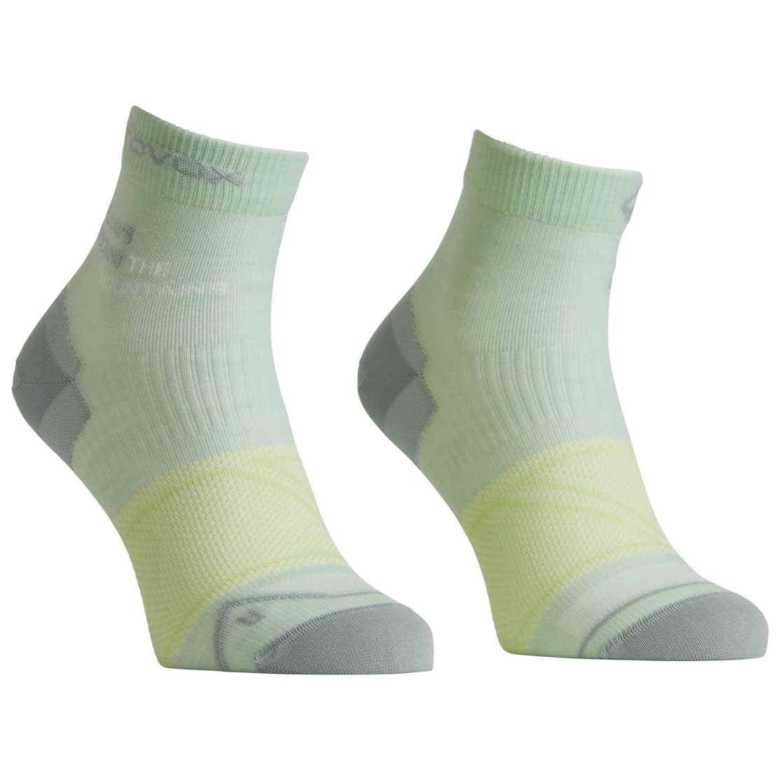 Дамски туристически чорапи Ortovox Women's Alpine Light Quarter Socks Walking socks - Green Acid