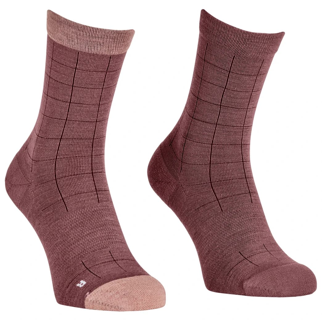 Дамски чорапи за колоездене Ortovox Women's MTB Mid Light Sock Cycling socks - Chestnut