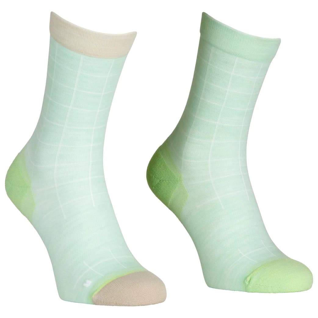 Дамски чорапи за колоездене Ortovox Women's MTB Mid Light Sock Cycling socks - Green Sage