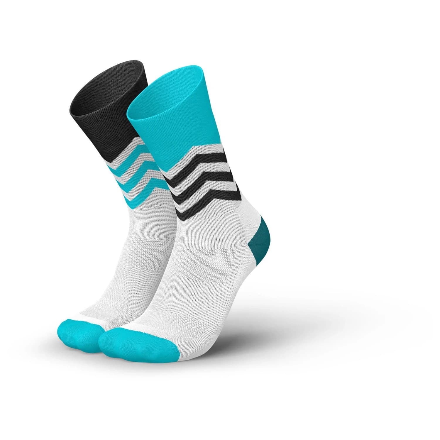Чорапи за бягане INCYLENCE Running Volts Running socks - Cyan Black