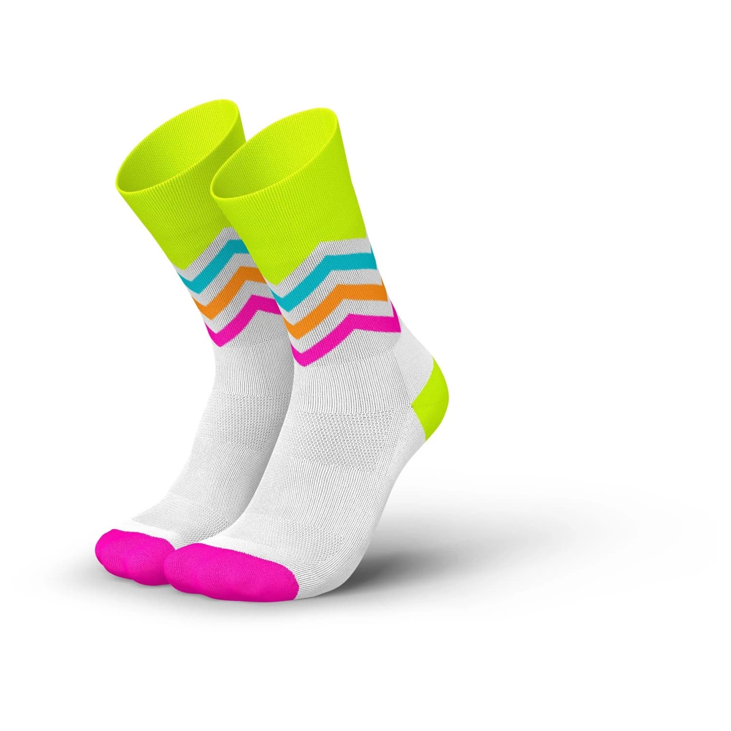 Чорапи за бягане INCYLENCE Running Volts Running socks - Canary Pink