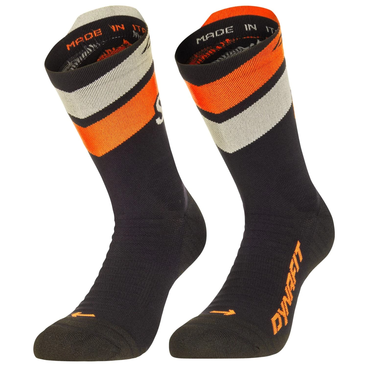 Чорапи за бягане Dynafit Ultra Crew Running socks - Black Out / Ultra Orange