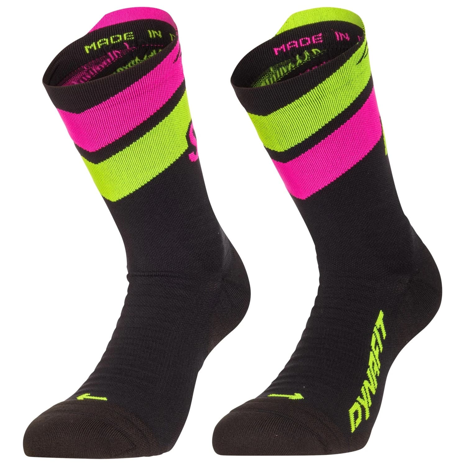 Чорапи за бягане Dynafit Ultra Crew Running socks - Black Out / Ultra Yellow