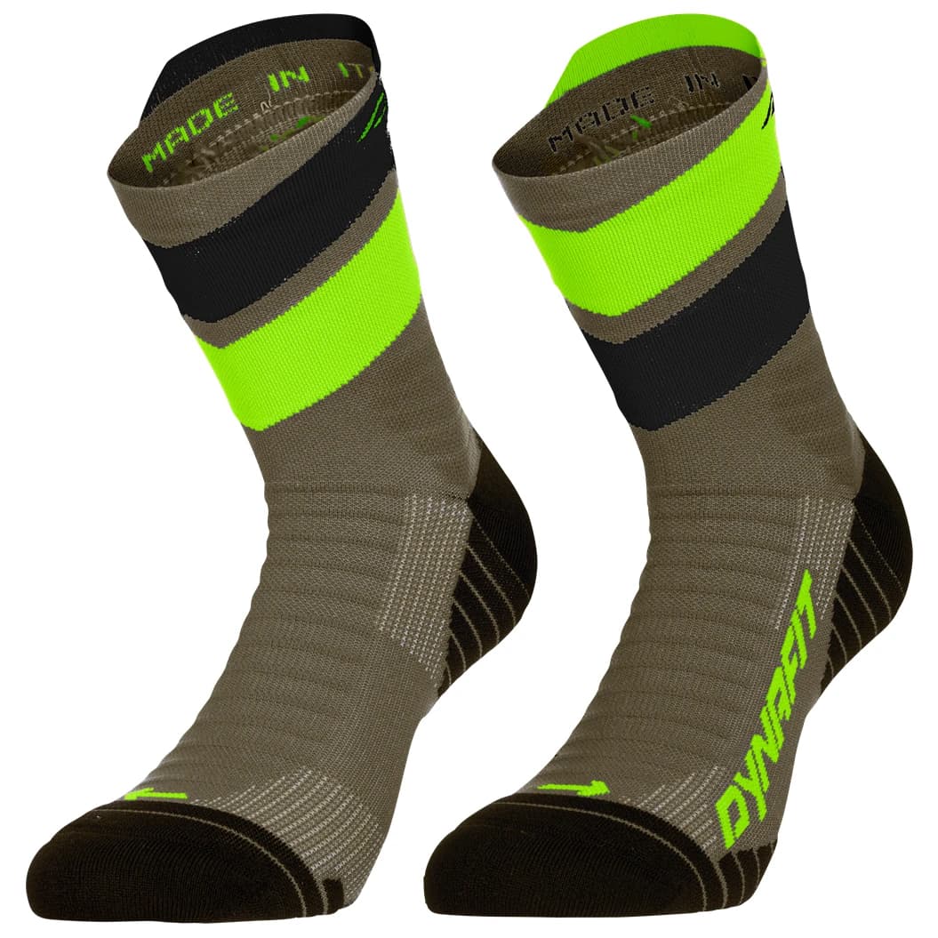 Чорапи за бягане Dynafit Ultra Mid Running socks - Military Green Ultra Y. / 5A30