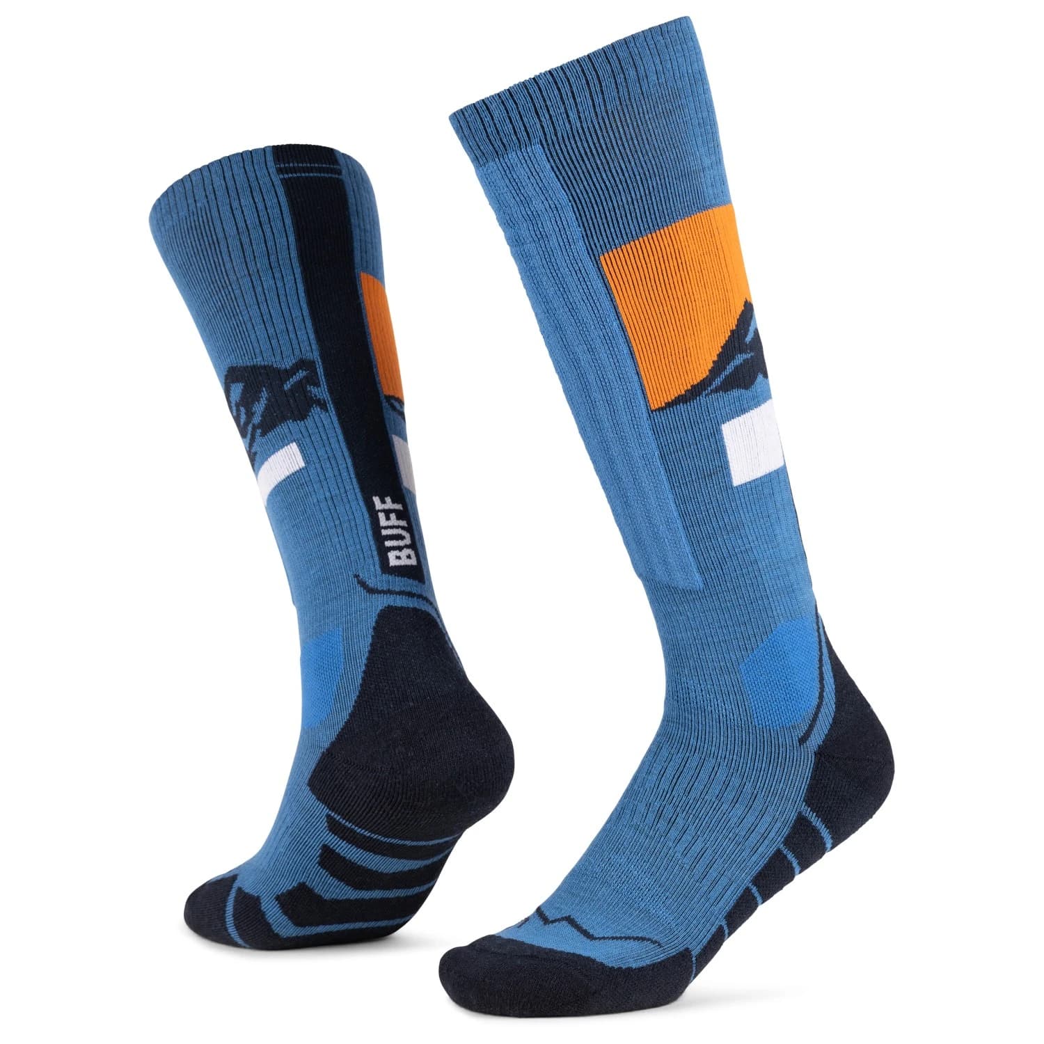 Ски чорапи Buff Merino HW Over The Calf Ski socks - Royal Blue