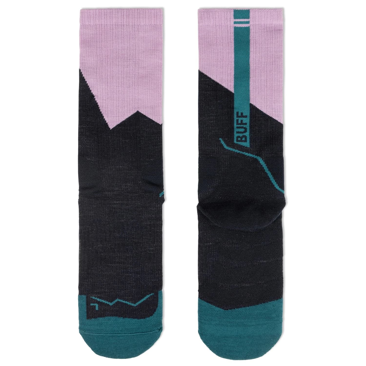 Туристически чорапи Buff Merino MW Crew Walking socks - Mwc1 Orchid