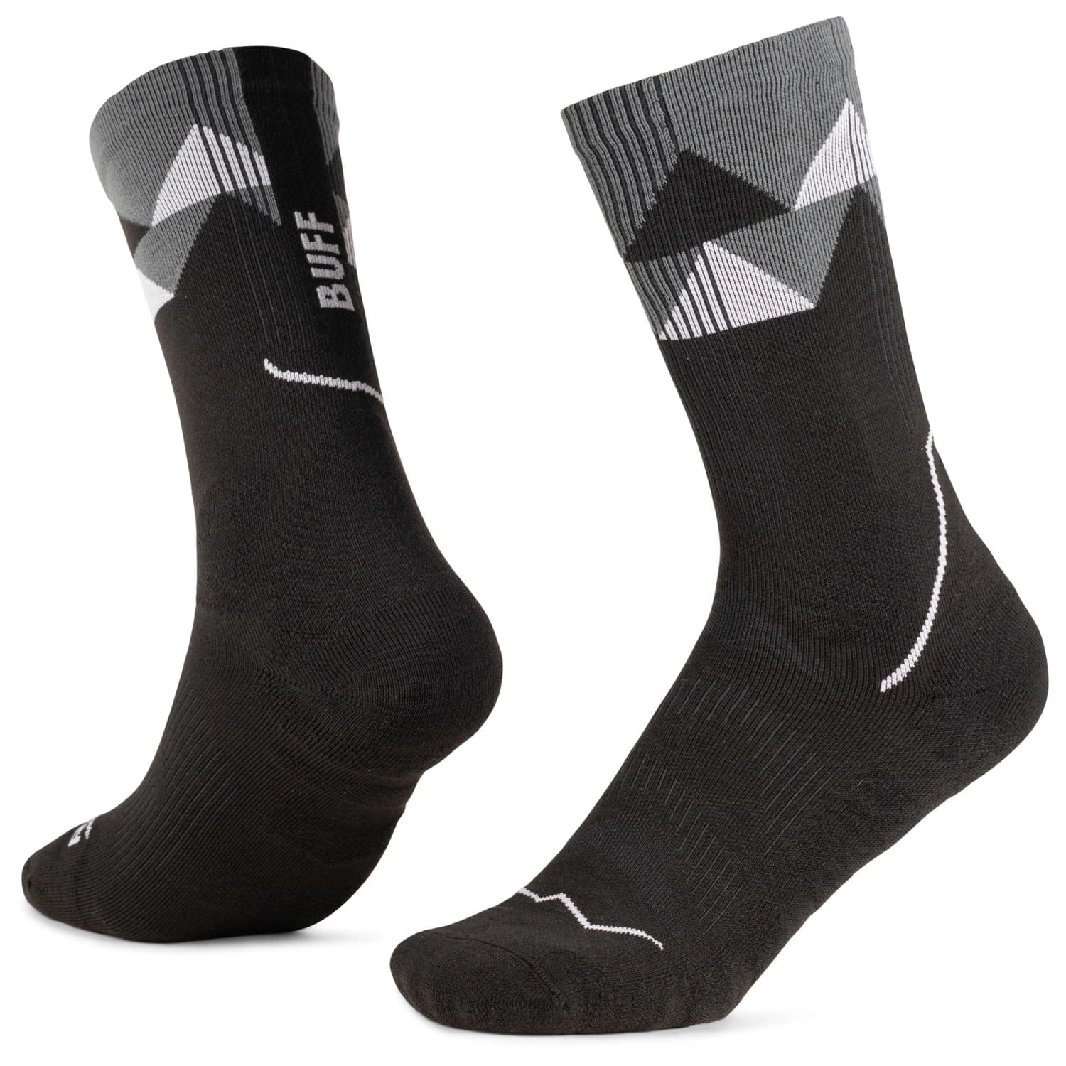 Туристически чорапи Buff Thermonet Crew Walking socks - Black