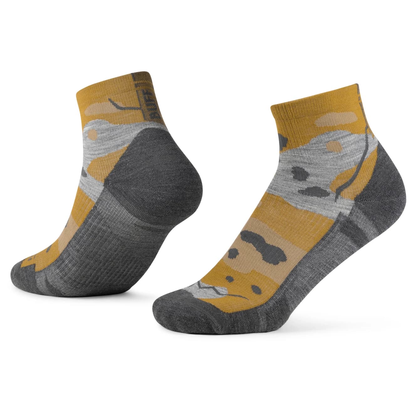 Мериносови чорапи Buff Merino Lightweight Quarter Sock LWQ2 Sports socks - Umber Khaki