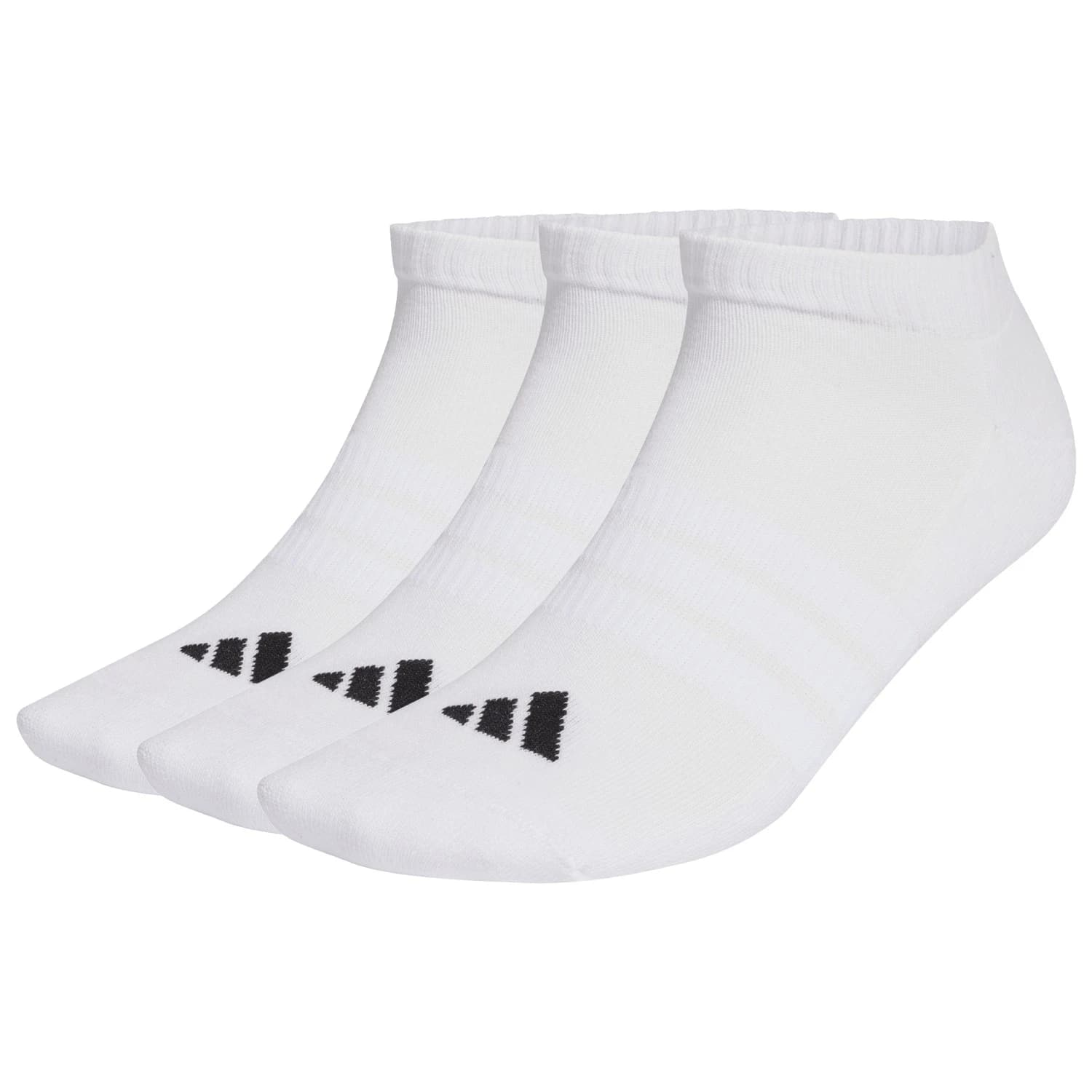 Мъжки спортни чорапи adidas Cushioned Essential Low Cut 3-Pack Sports socks - White / White / Black