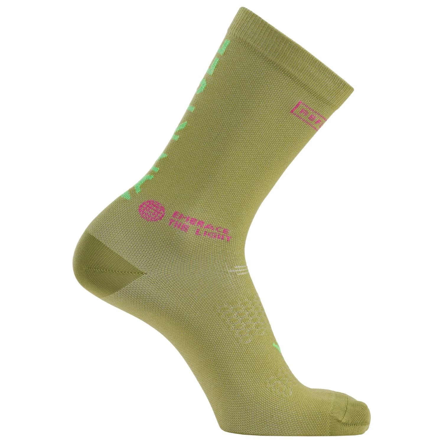 Чорапи за колоездене VAN RYSEL Socks EDR Cycling socks - Graph Khaki