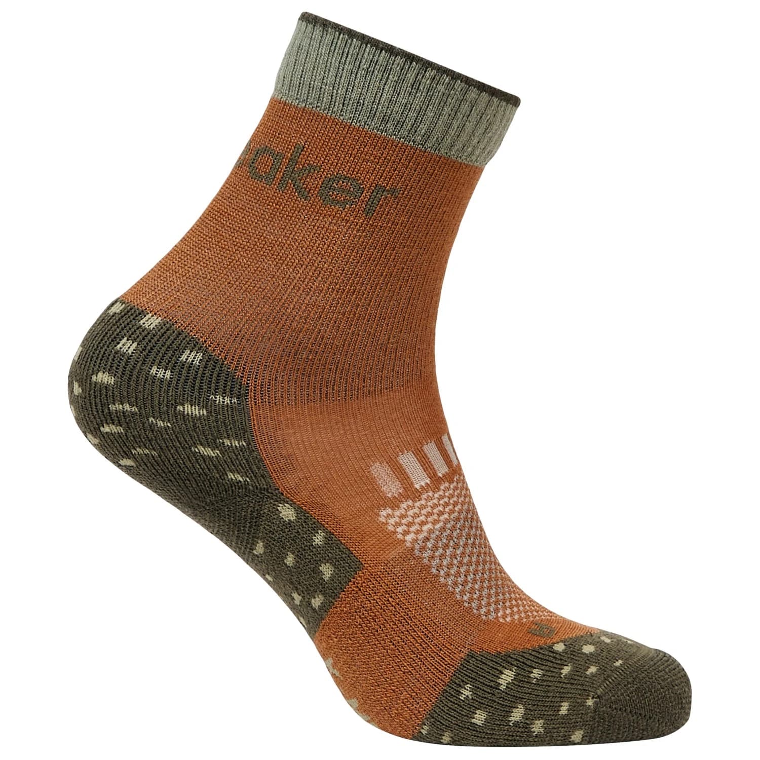 Детски туристически чорапи Icebreaker Kid's Merino Hike+ Light Crew Walking socks - Trail / Dark Loden / Lichen