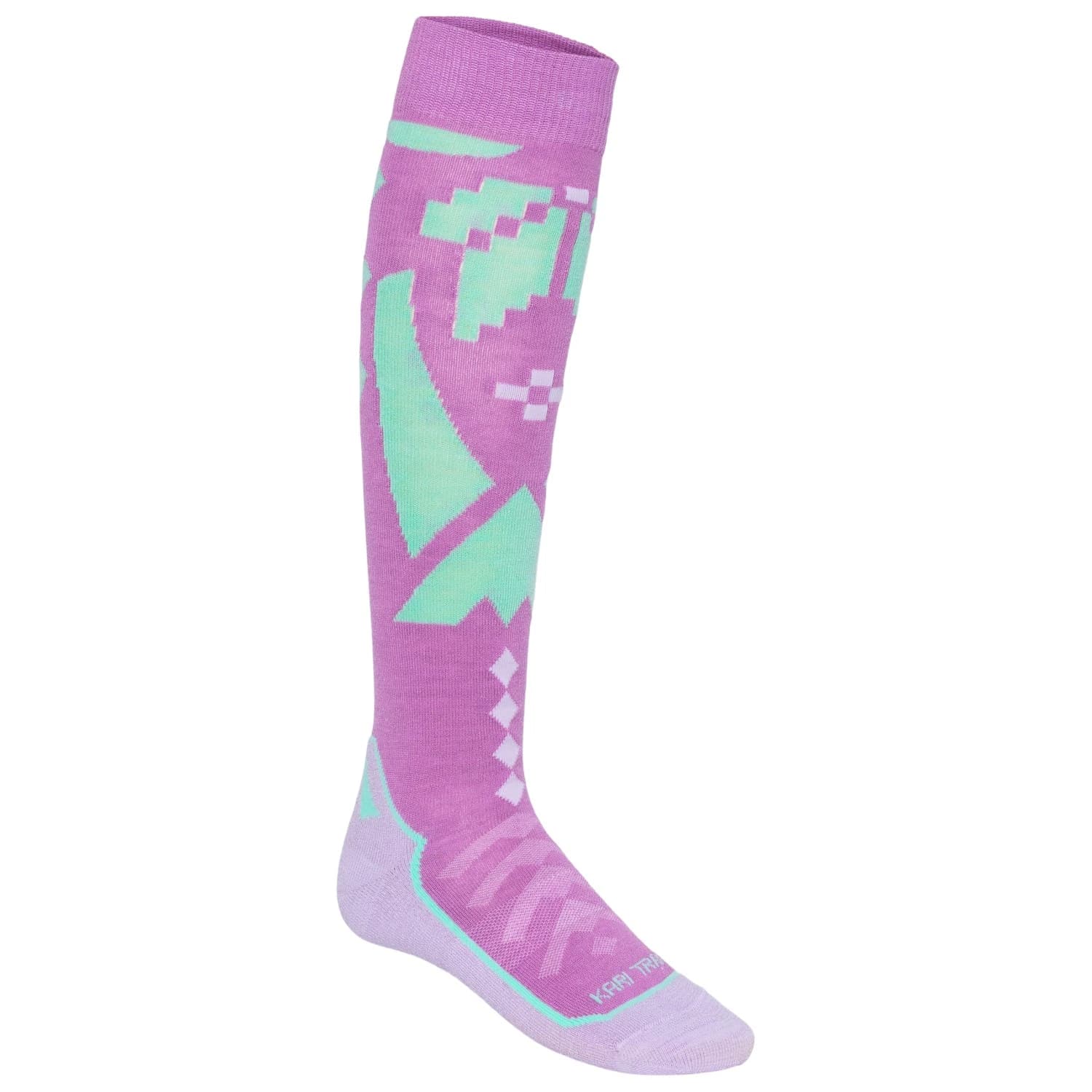 Дамски мериносови чорапи Kari Traa Women's Faith Ski Sock Merino socks - Violet