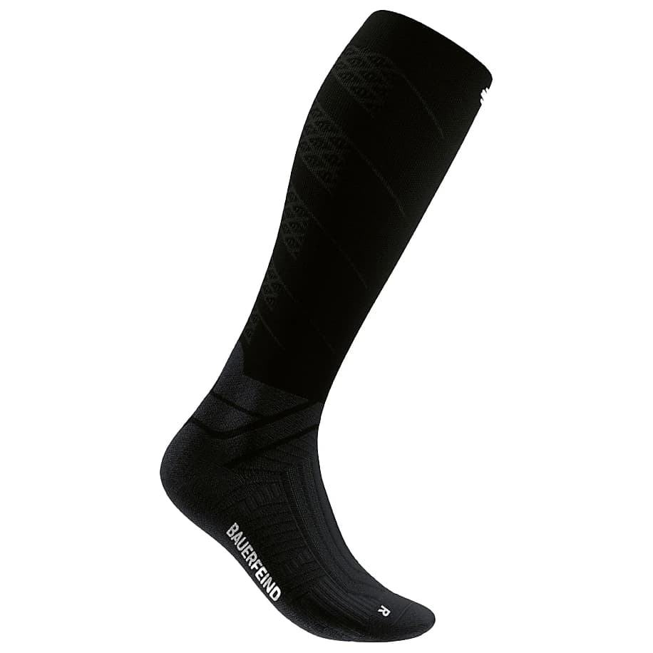 Мъжки чорапи за бягане Bauerfeind Sports Run Performance Compression Socks Running socks - Black