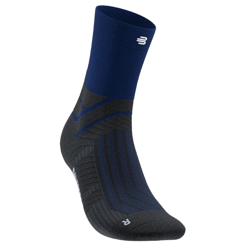 Мъжки чорапи за бягане Bauerfeind Sports Run Performance Mid Cut Socks Running socks - Navy