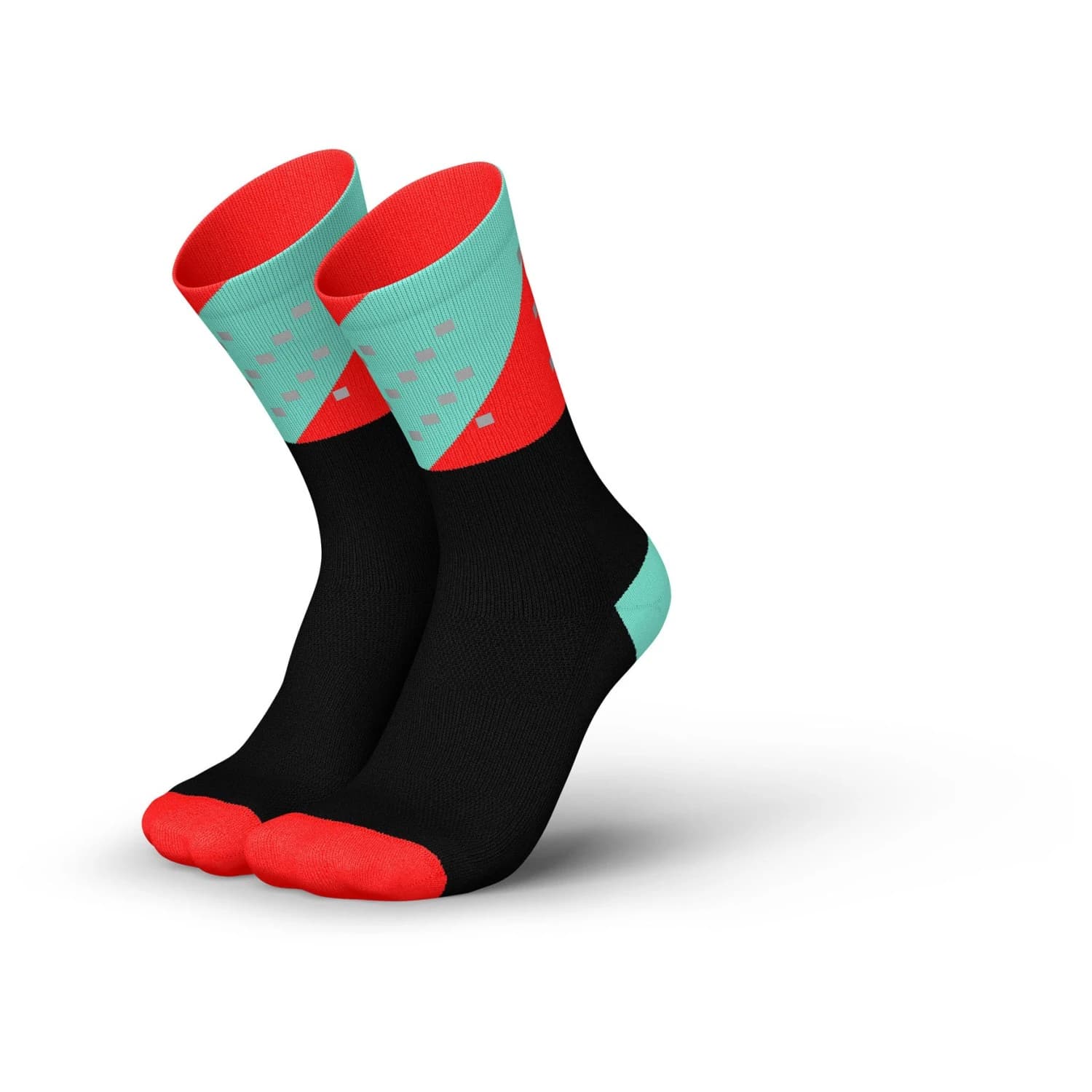 Чорапи за бягане INCYLENCE High-Viz V4 Running socks - Aqua Inferno
