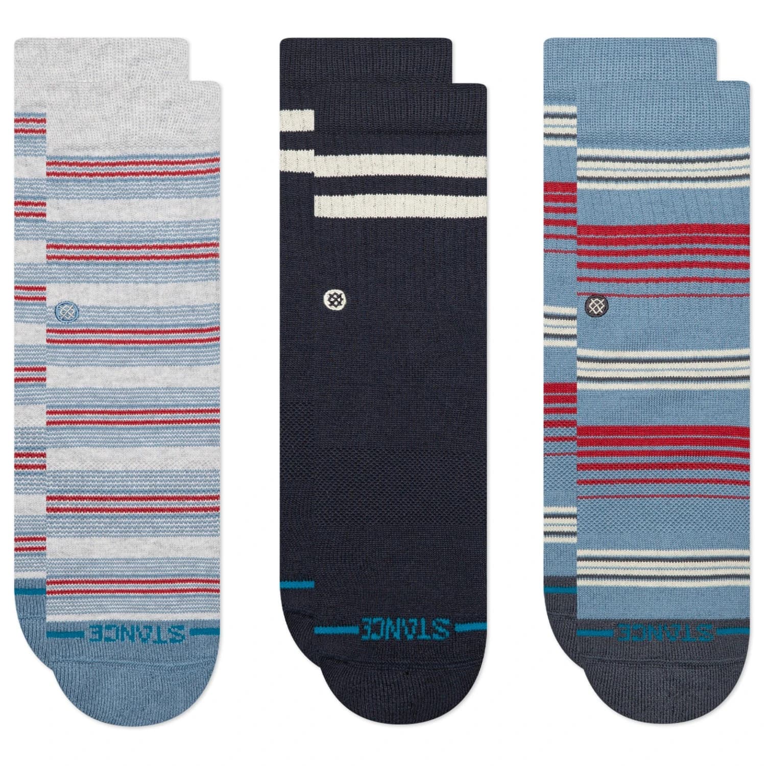 Детски спортни чорапи Stance Kid's Easton 3 Pack Sports socks - Blue