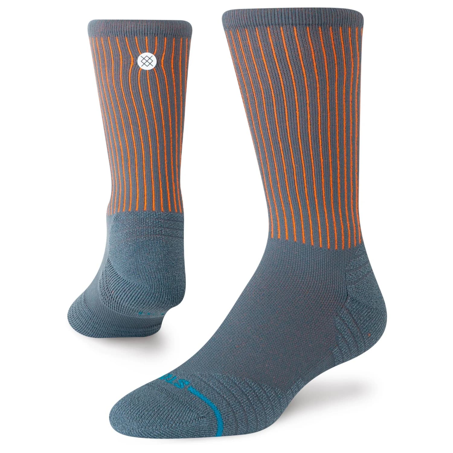 Спортни чорапи Stance Pop Stitch Mid Ribbed Crew Sports socks - Grey