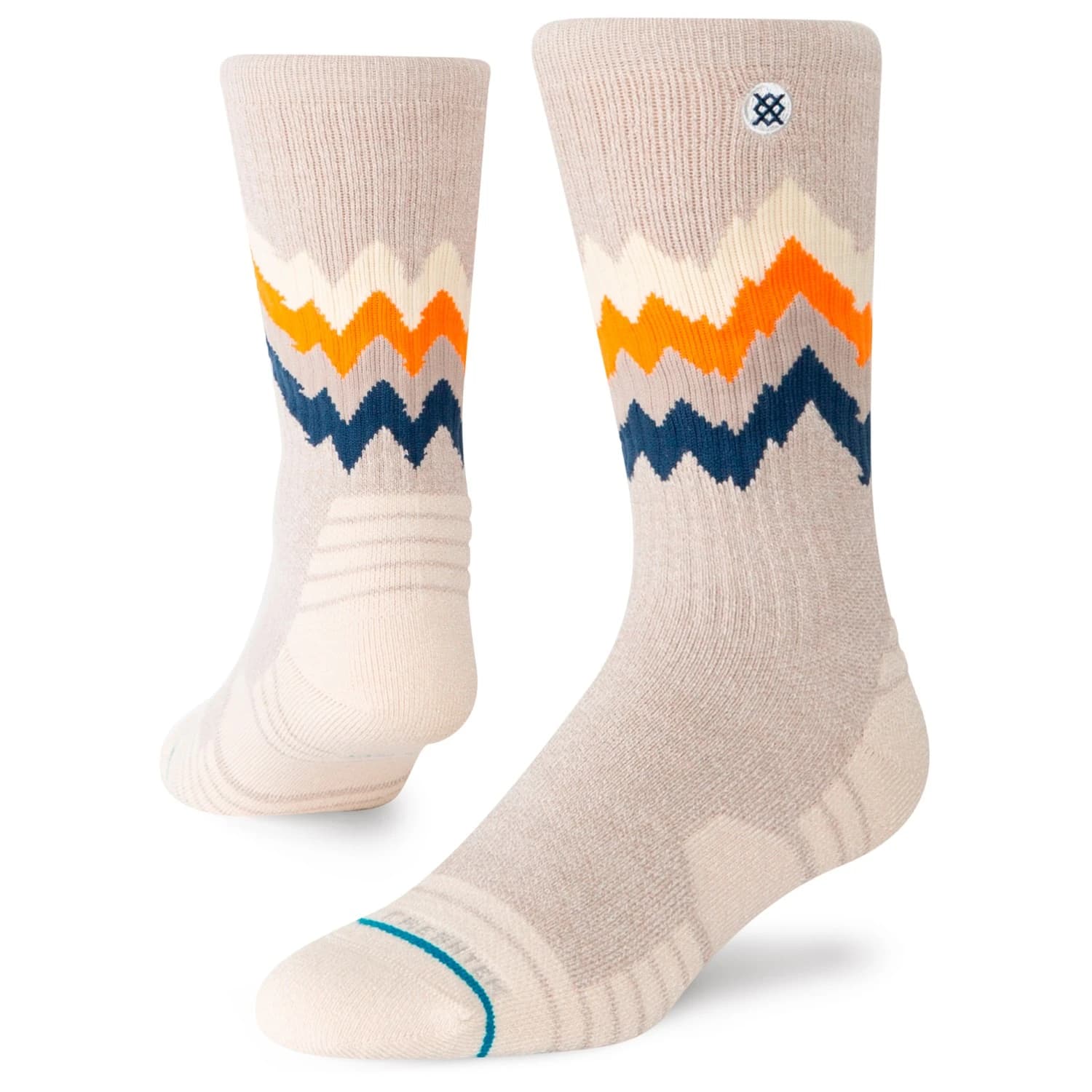 Туристически чорапи Stance Thompson Hike Crew Walking socks - Oatmeal Heather