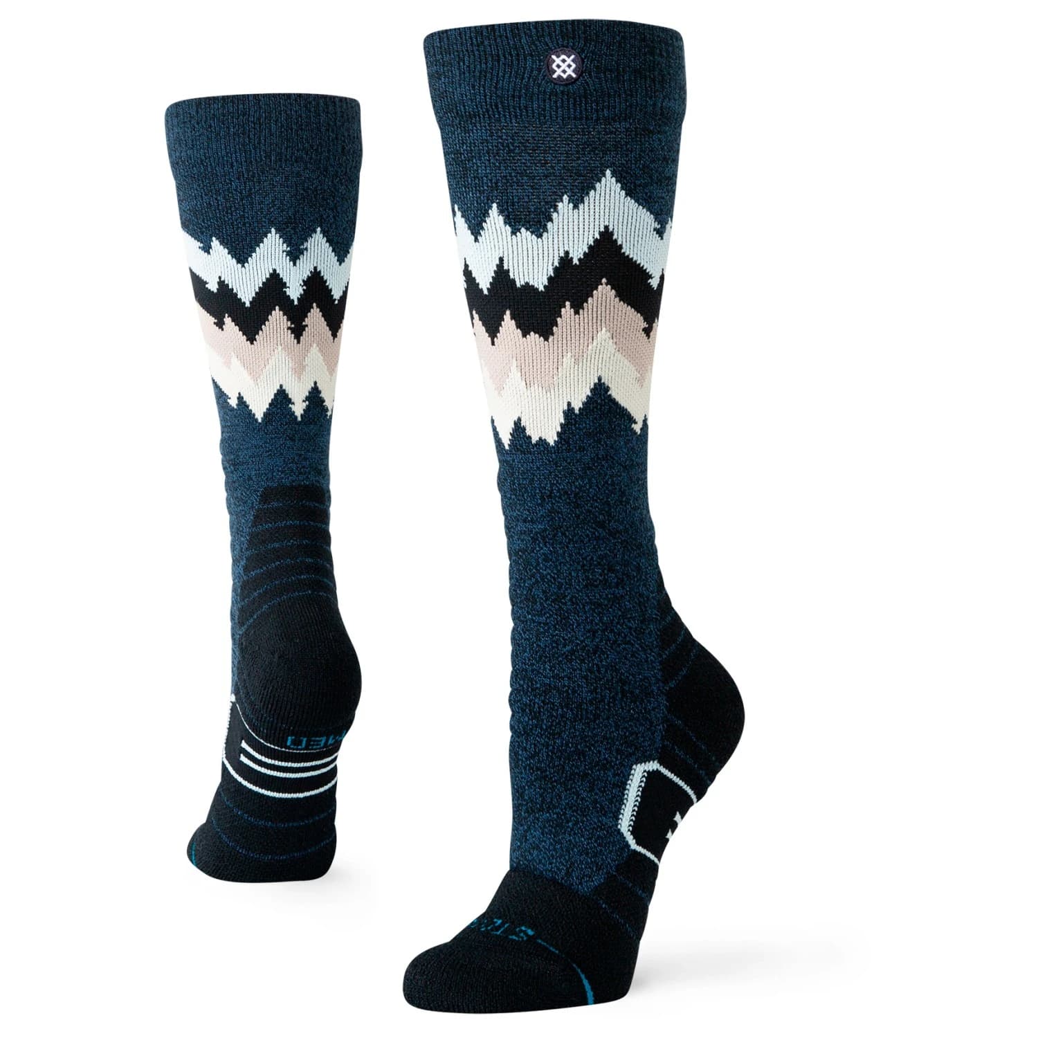 Ски чорапи Stance Women's Thompson Mid Wool Snow Ski socks - Black Heather