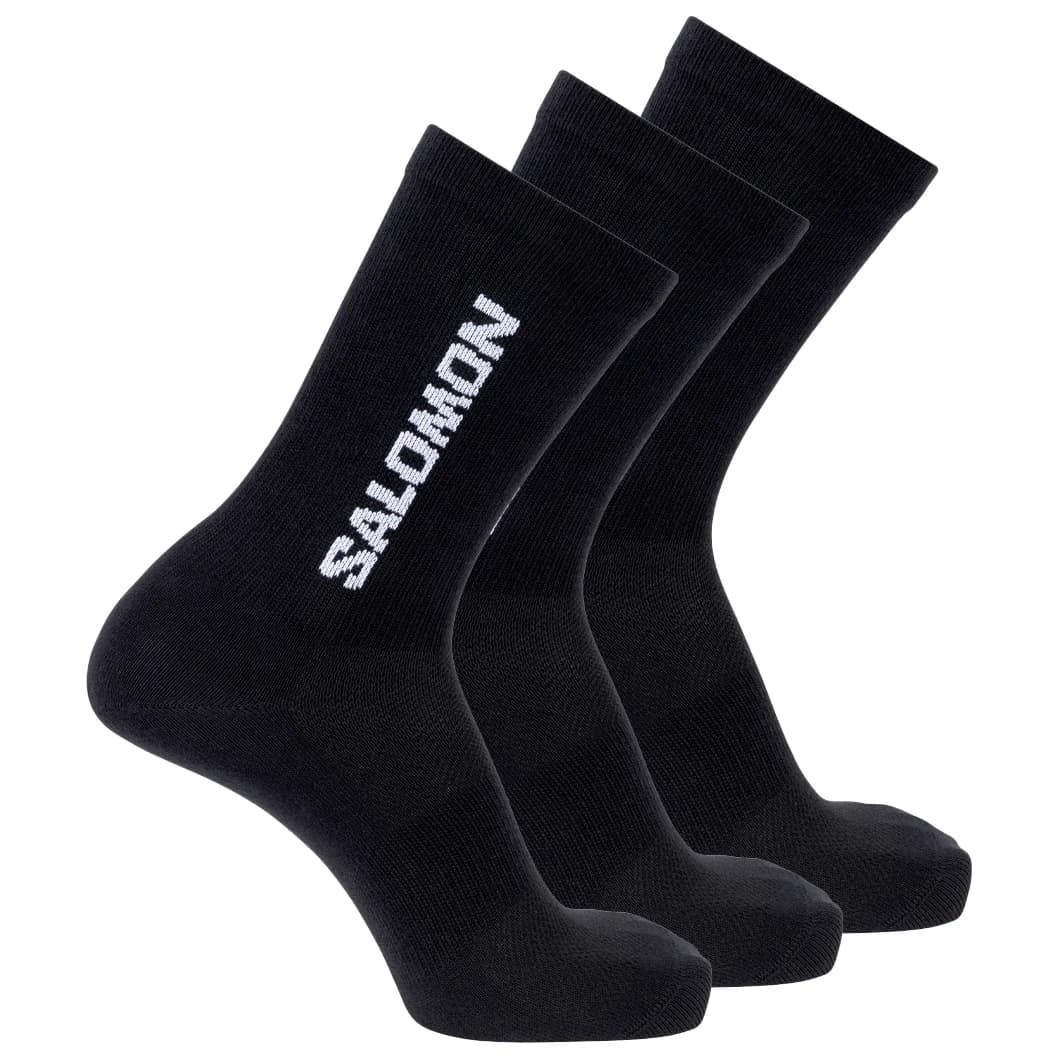 Спортни чорапи Salomon Everyday Lite Crew 3-Pack Sports socks - Black