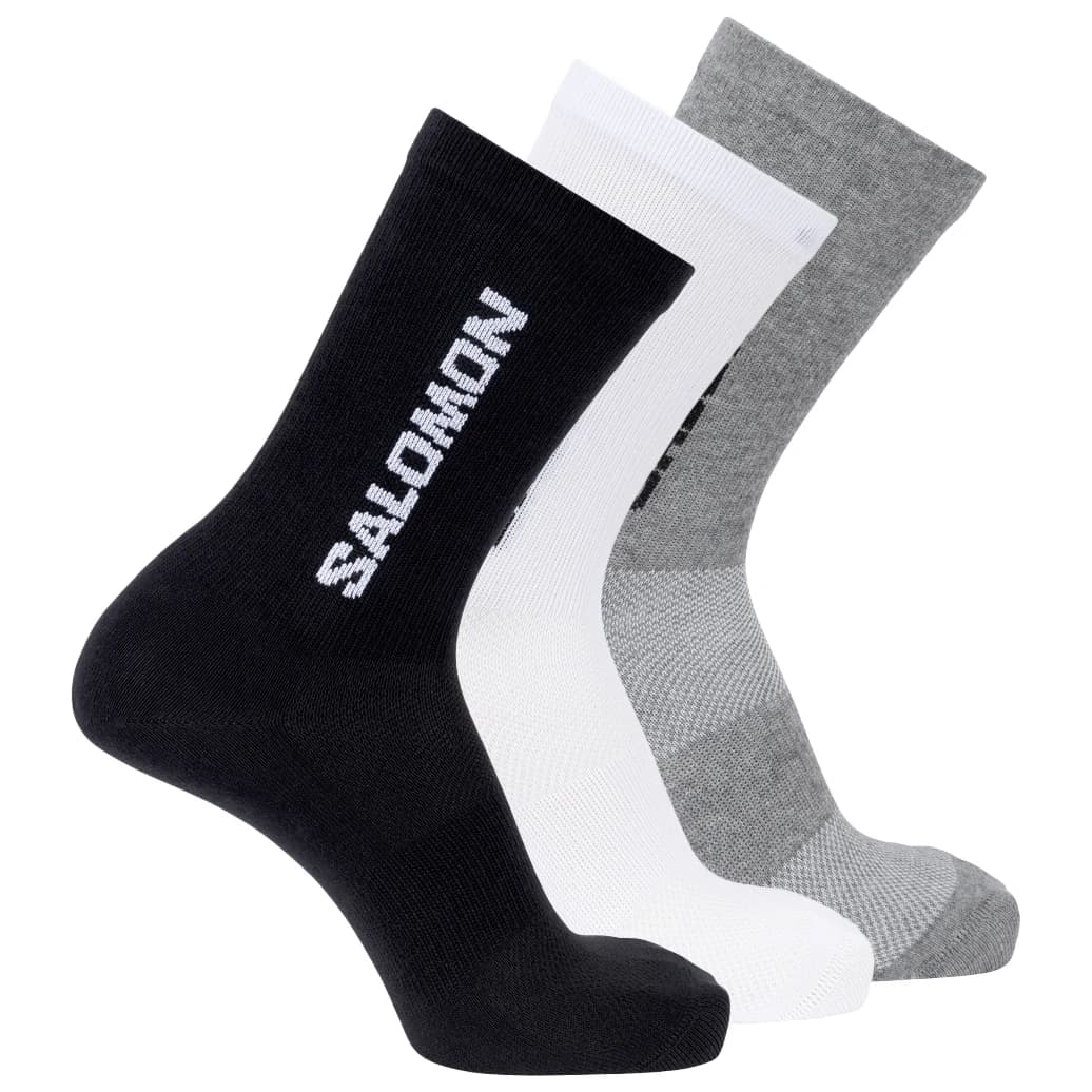 Спортни чорапи Salomon Everyday Lite Crew 3-Pack Sports socks - White / Black / Frost Gray