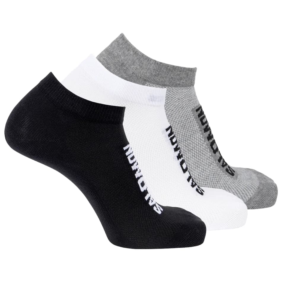 Спортни чорапи Salomon Everyday Lite Low 3-Pack Sports socks - Black / White / Frost Gray