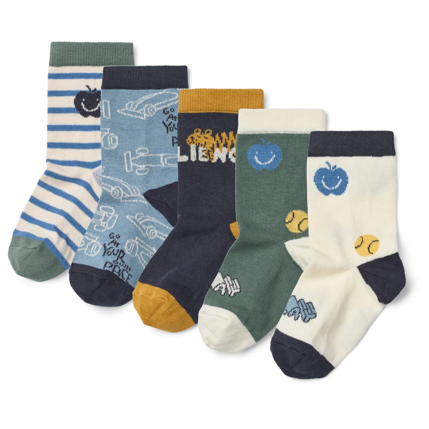 Детски спортни чорапи LIEWOOD Kid's Silas Socks 5-Pack Sports socks - Play Mix
