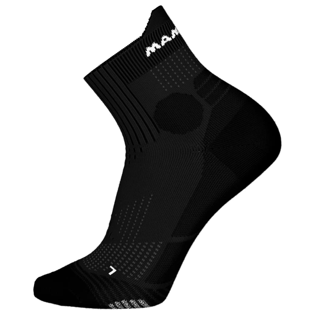 Чорапи за бягане Mammut Trail Running Quarter Running socks - Black / White