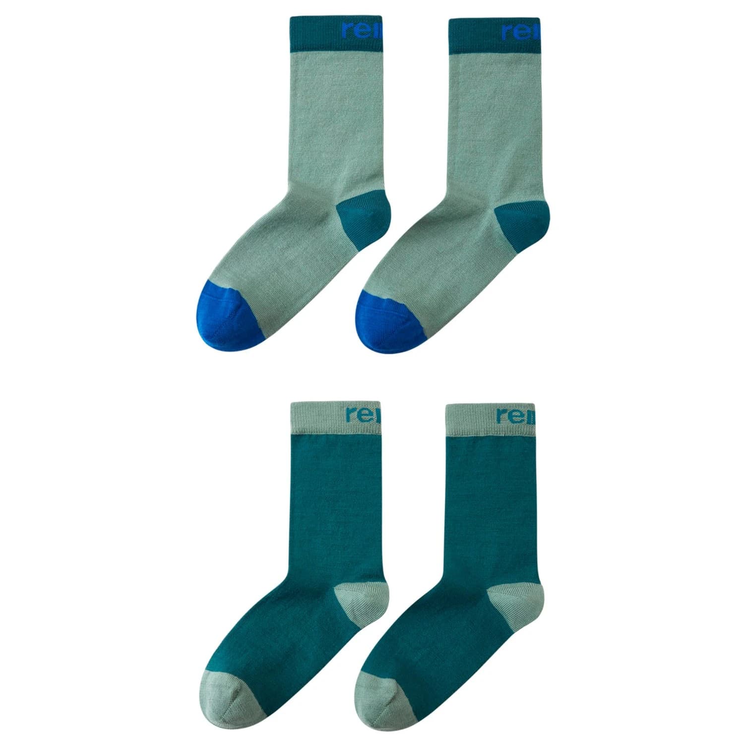 Детски мериносови чорапи Reima Kid's Parit Socks Merino socks - Dark Teal