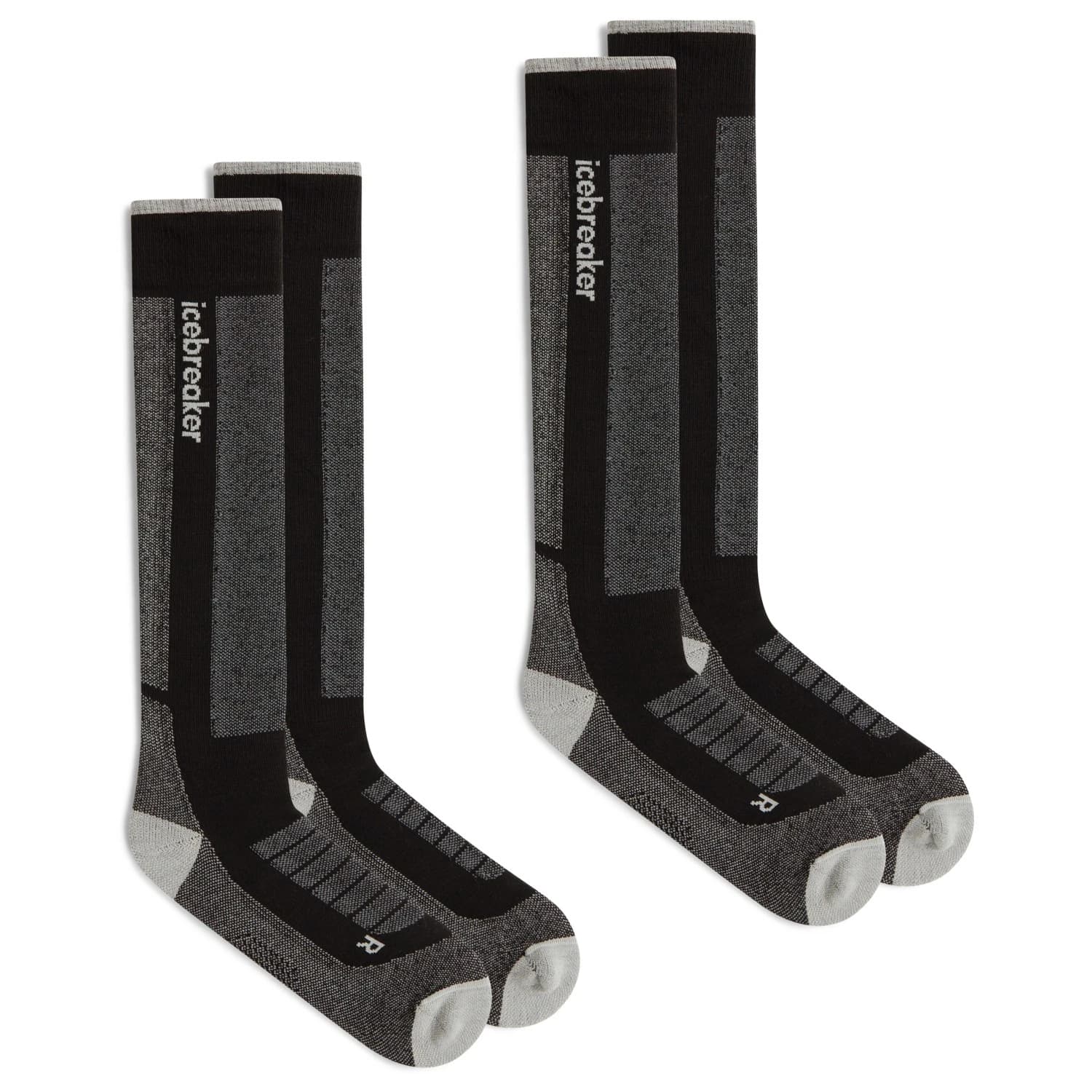 Ски чорапи Icebreaker Merino Blend Ski+ Medium Otc 2 Pack Ski socks - Black / Ether / Graphite