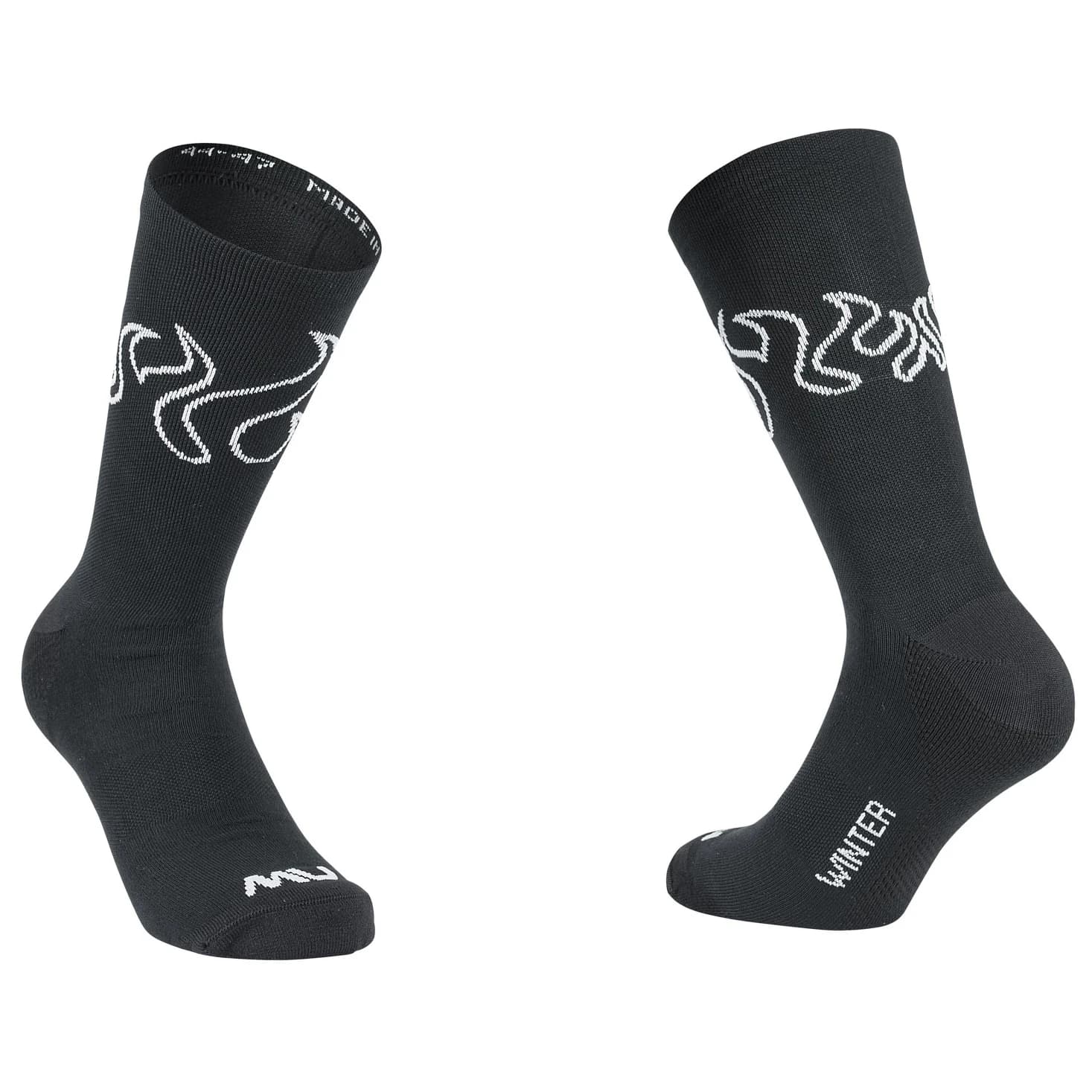 Чорапи за колоездене Northwave Fire Sock Cycling socks - Black