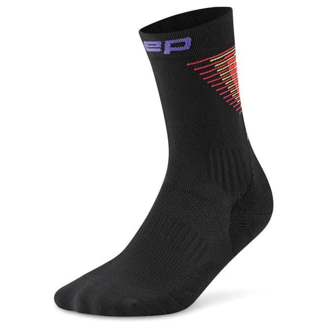Чорапи за бягане CEP Run Edt. Halo Socks Mid Cut Running socks - Black / Red