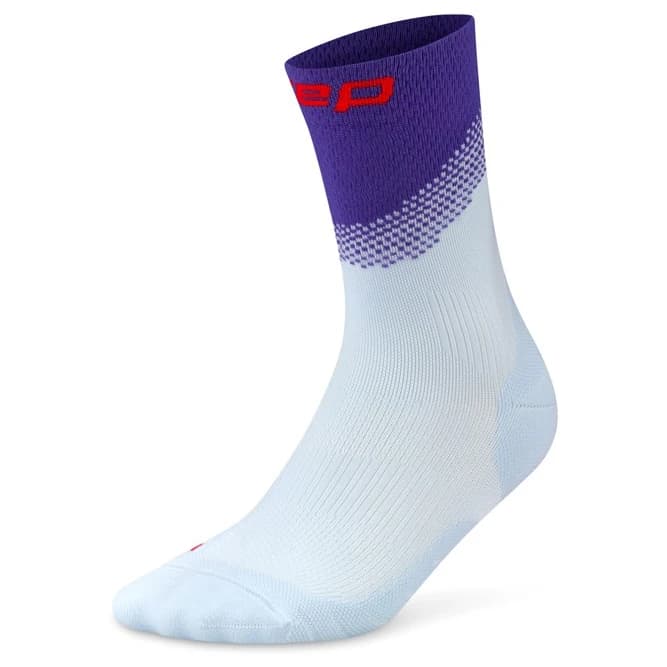 Мъжки чорапи за бягане CEP Run Edt. Split Socks Mid Cut Running socks - Light Blue