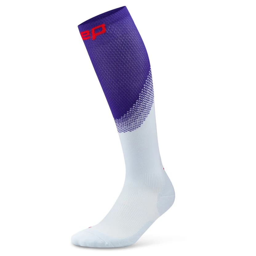 Мъжки компресионни чорапи CEP Run Edt. Split Socks Tall Compression socks - Light Blue
