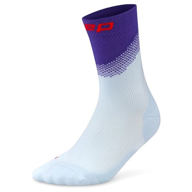Дамски чорапи за бягане CEP Women's Run Edt. Split Socks Mid Cut Running socks - Light Blue