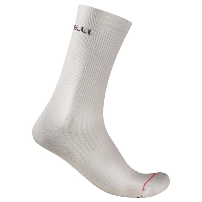Чорапи за колоездене Castelli Bandito 2 Merino 18 Sock Cycling socks - White