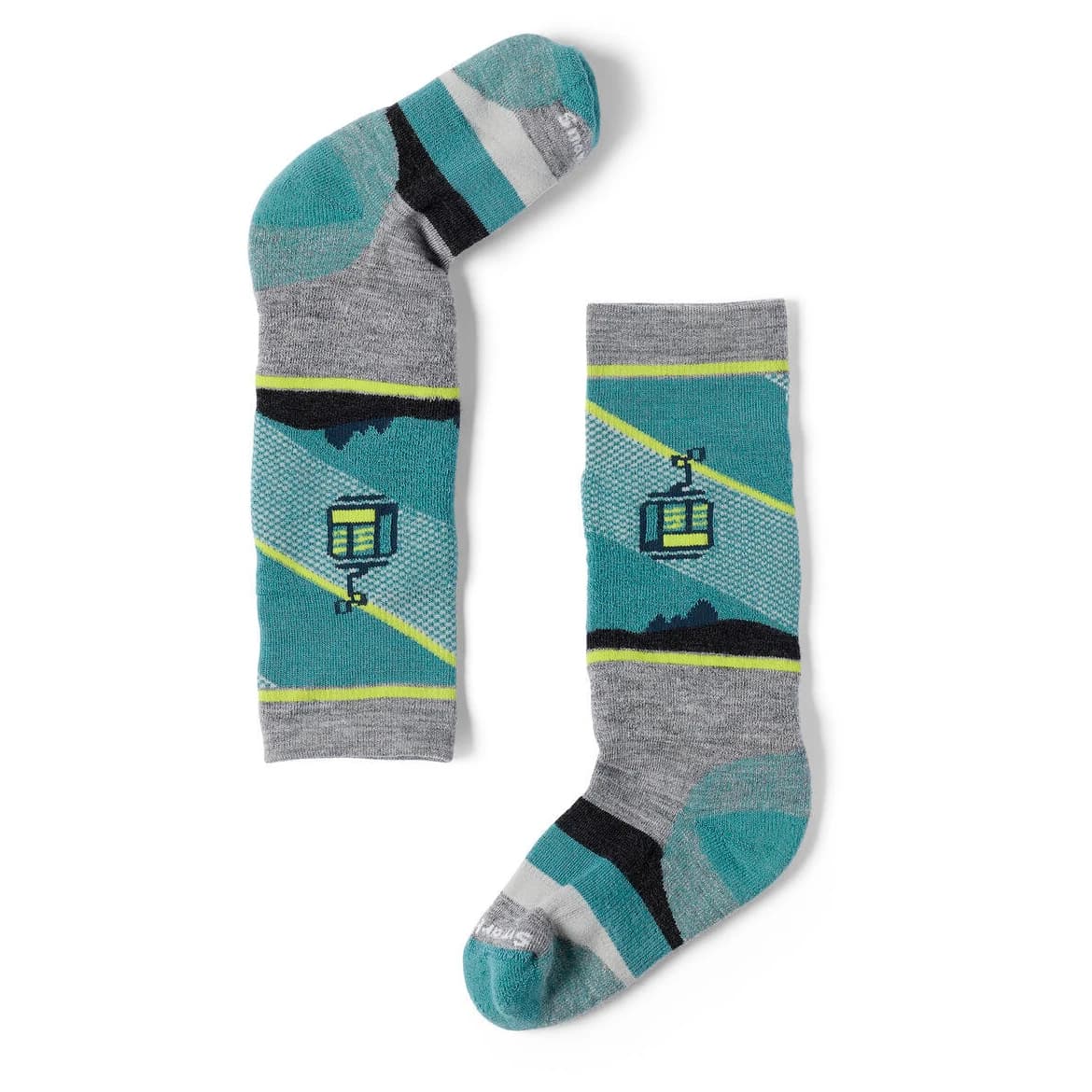 Детски ски чорапи Smartwool Kid's Winter FC Gondola Games OTC Ski socks - Light Gray
