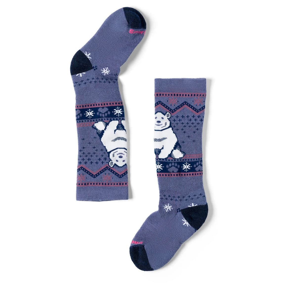 Детски ски чорапи Smartwool Kid's Winter Full Cushion Polar Bear OTC Ski socks - Nightfall Blue