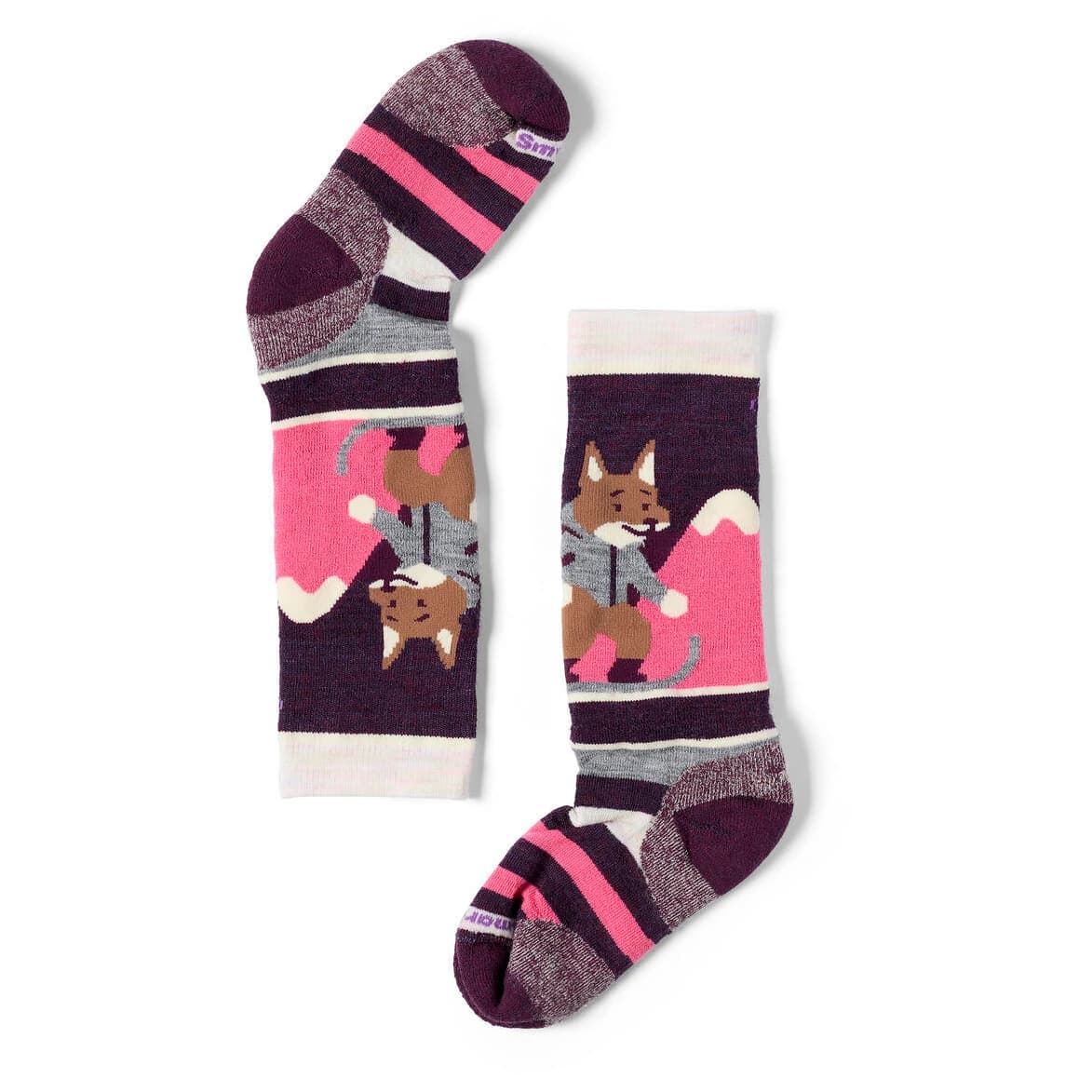 Детски ски чорапи Smartwool Kid's Wintersport Full Cushion Fox Glade OTC Socks Ski socks - Moonbeam