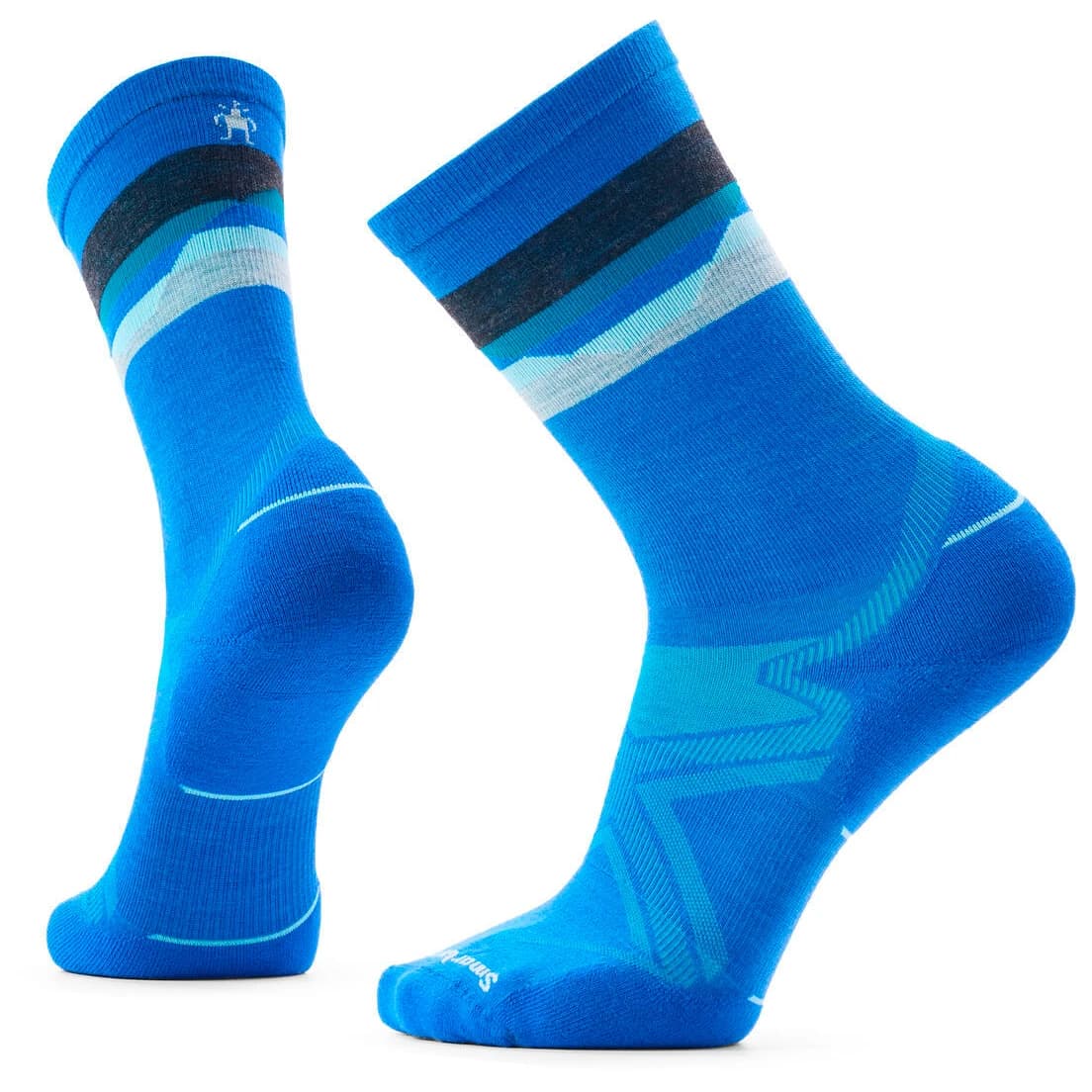 Чорапи за бягане Smartwool Run Cold Weather TC Horizons Crew Socks Running socks - Laguna Blue