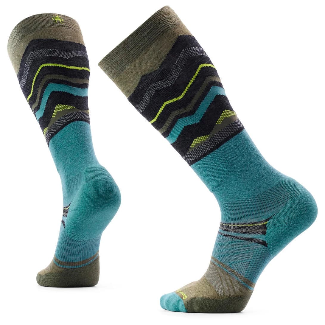Ски чорапи Smartwool Ski Targeted Cushion Expanding Horizons OTC Socks Ski socks - Winter Moss