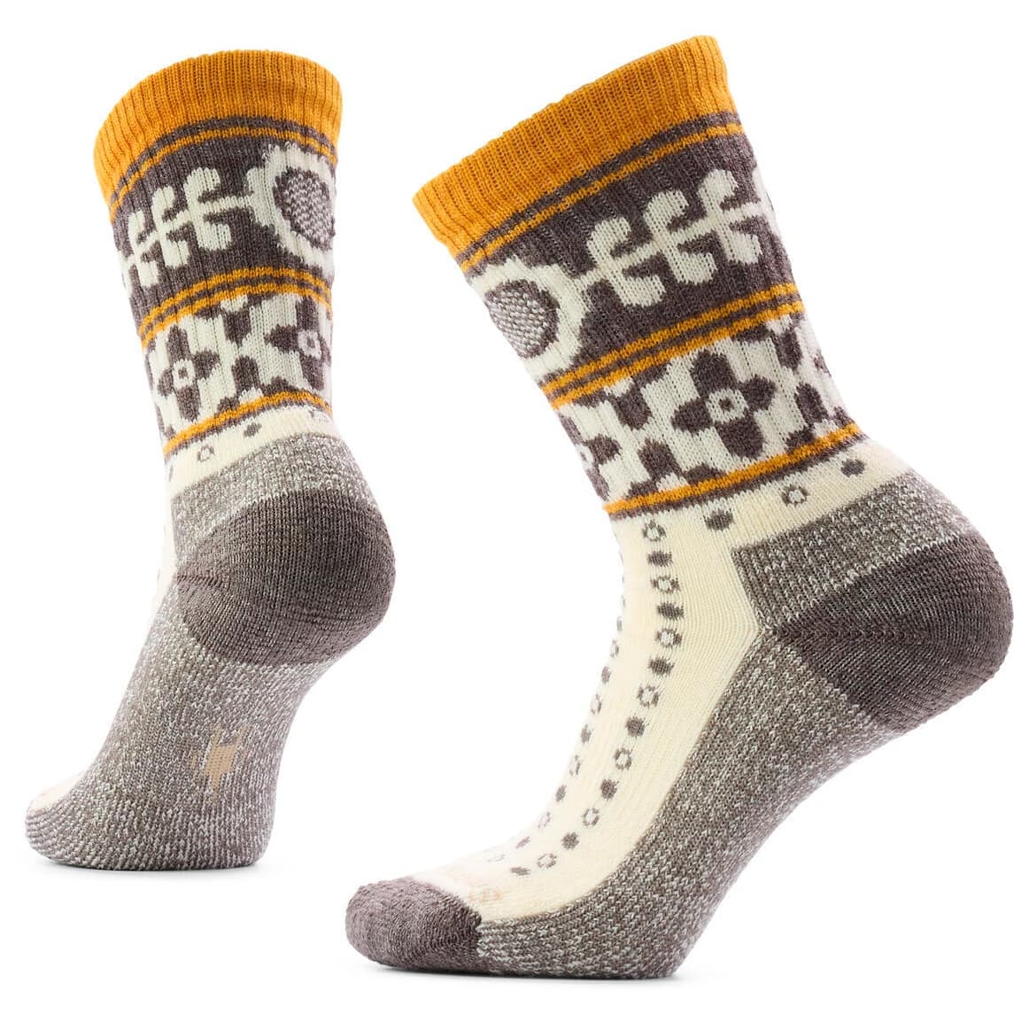 Дамски спортни чорапи Smartwool Women's Everyday Cozy Retro Sunflower Crew Sports socks - Natural